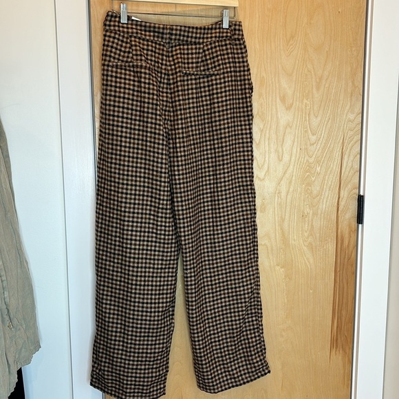 Regeneration Trousers Wide Leg Check NWT Size 11 - Picture 4 of 7